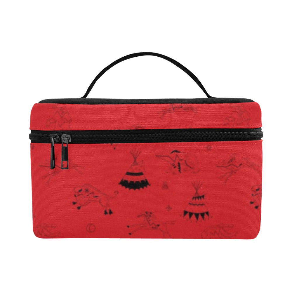 Ledger Dabbles Red Cosmetic Bag/Large
