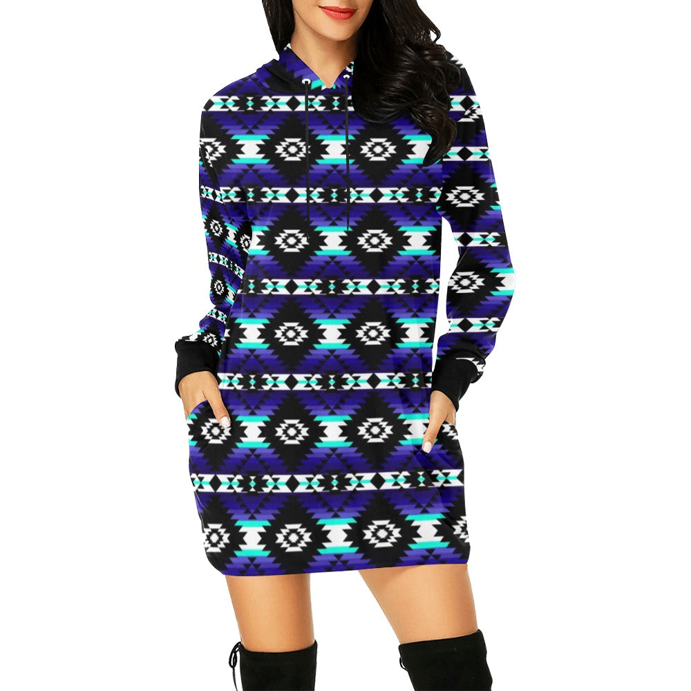 Cree Confederacy Midnight Hoodie Dress