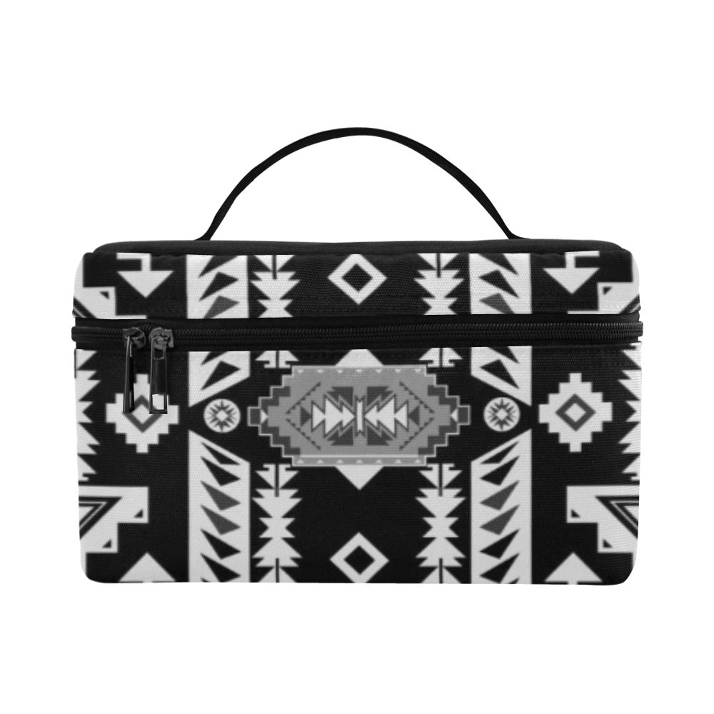 Chiefs Mountain Black and White Cosmetic Bag/Large