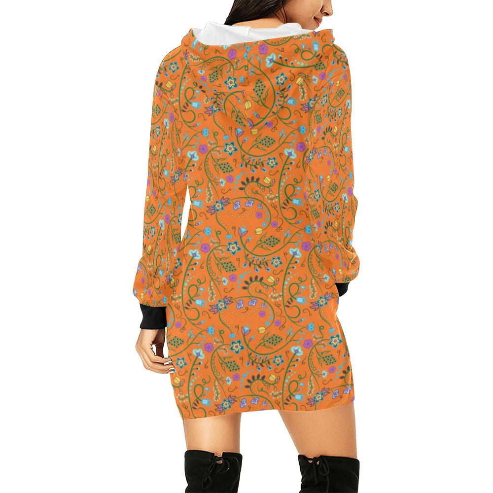 Fresh Fleur Carrot Hoodie Dress