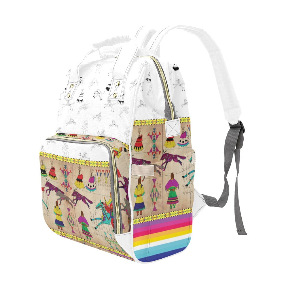 Ledger Village Clay Multi-Function Diaper Backpack/Diaper Bag