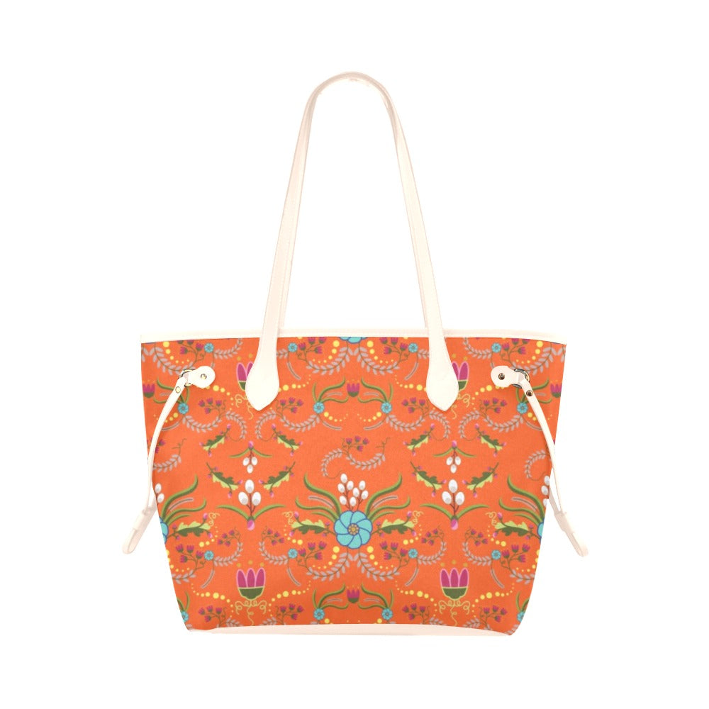 First Bloom Carrots Clover Canvas Tote Bag