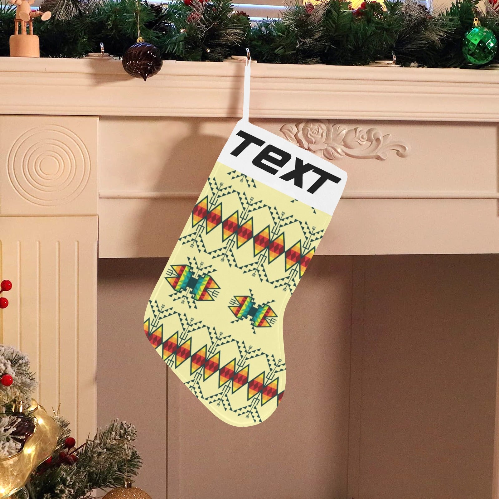 Sacred Trust Arid Christmas Stocking (Custom Text on The Top)