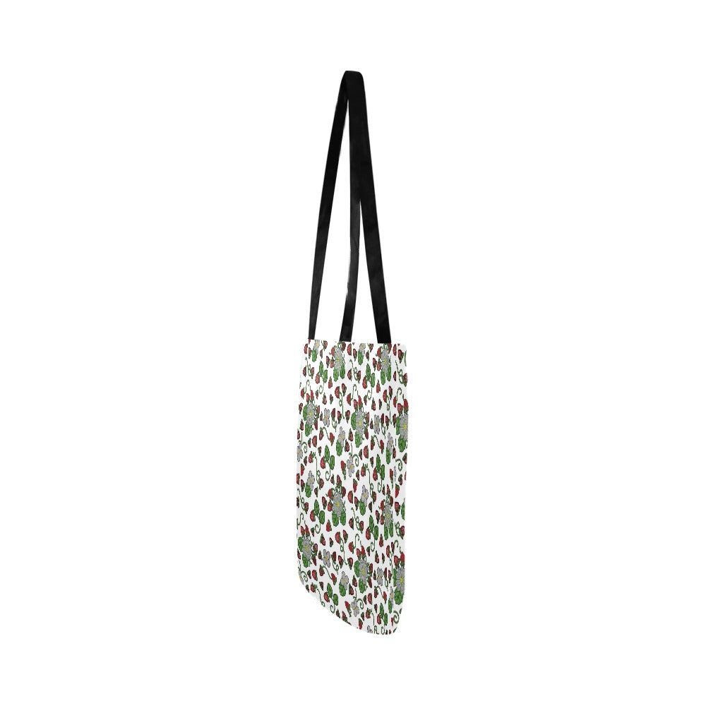 Strawberry Dreams White Reusable Shopping Bag (Two sides)