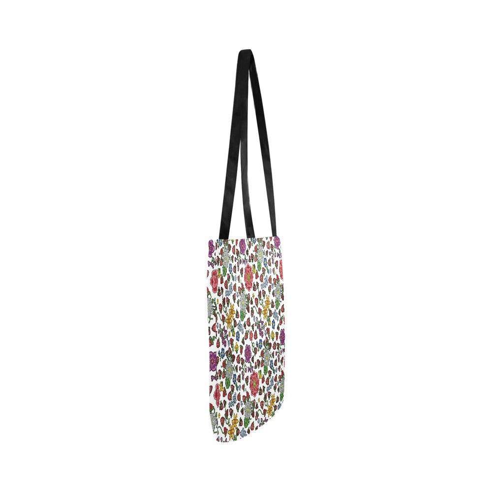 Berry Pop White Reusable Shopping Bag (Two sides)