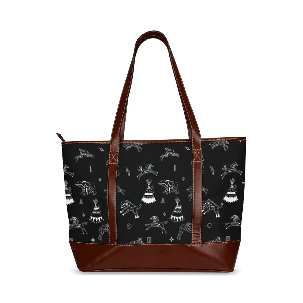 Ledger Dabbles Black Tote Handbag