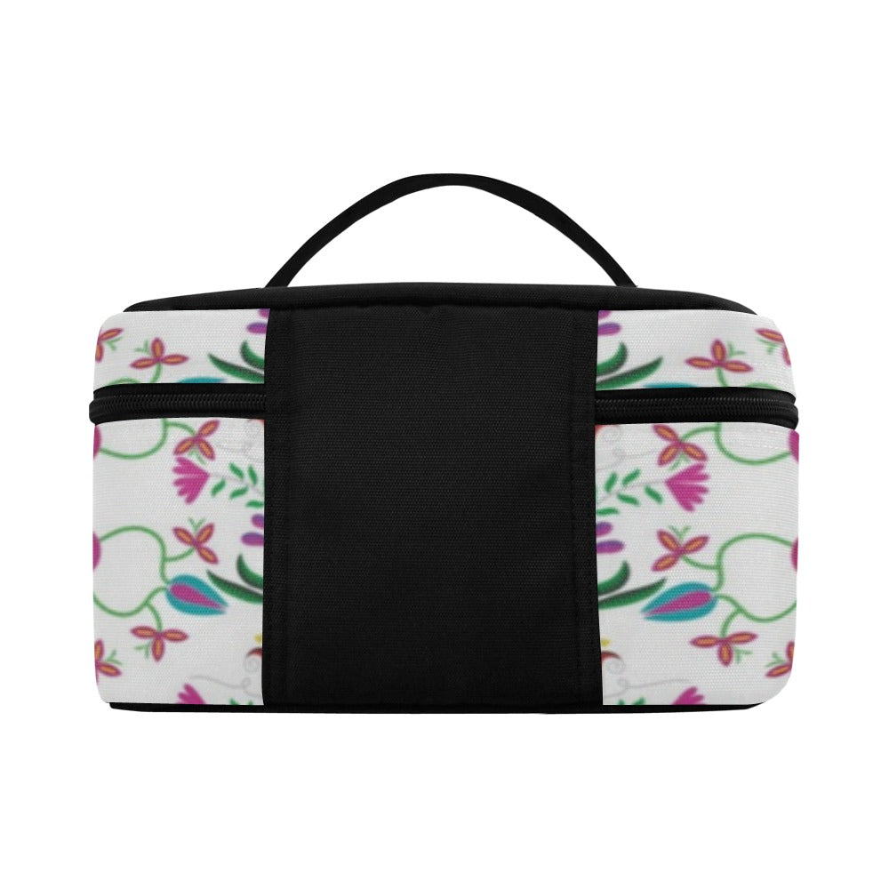 Quilled Divine White Cosmetic Bag/Large