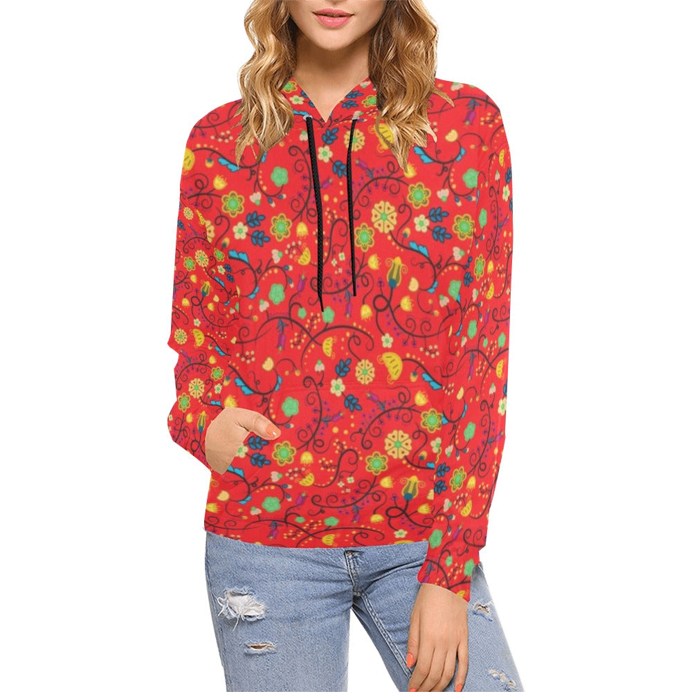 Nipin Blossom Fire Hoodie for Women (USA Size)