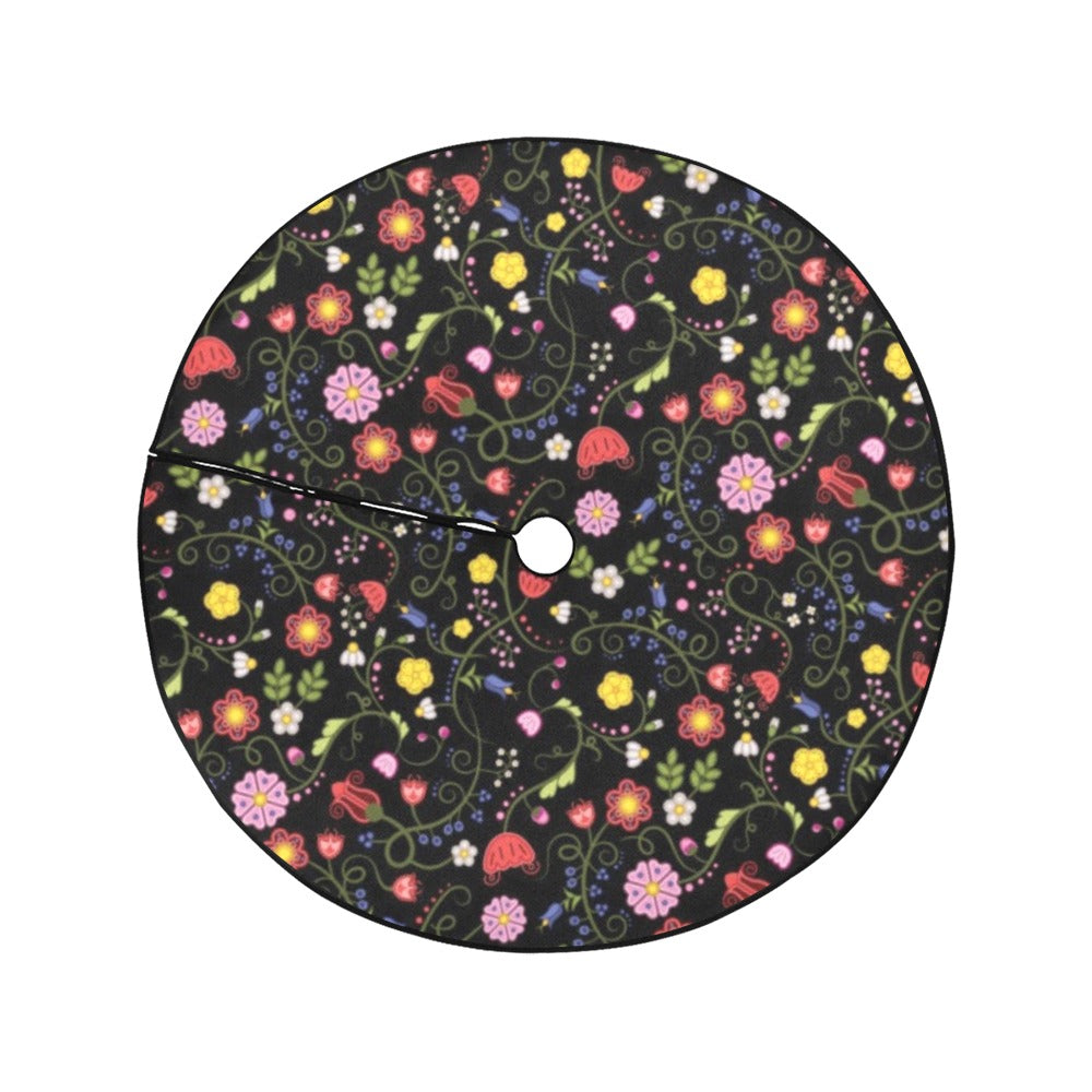 Nipin Blossom Midnight Christmas Tree Skirt 47" x 47"