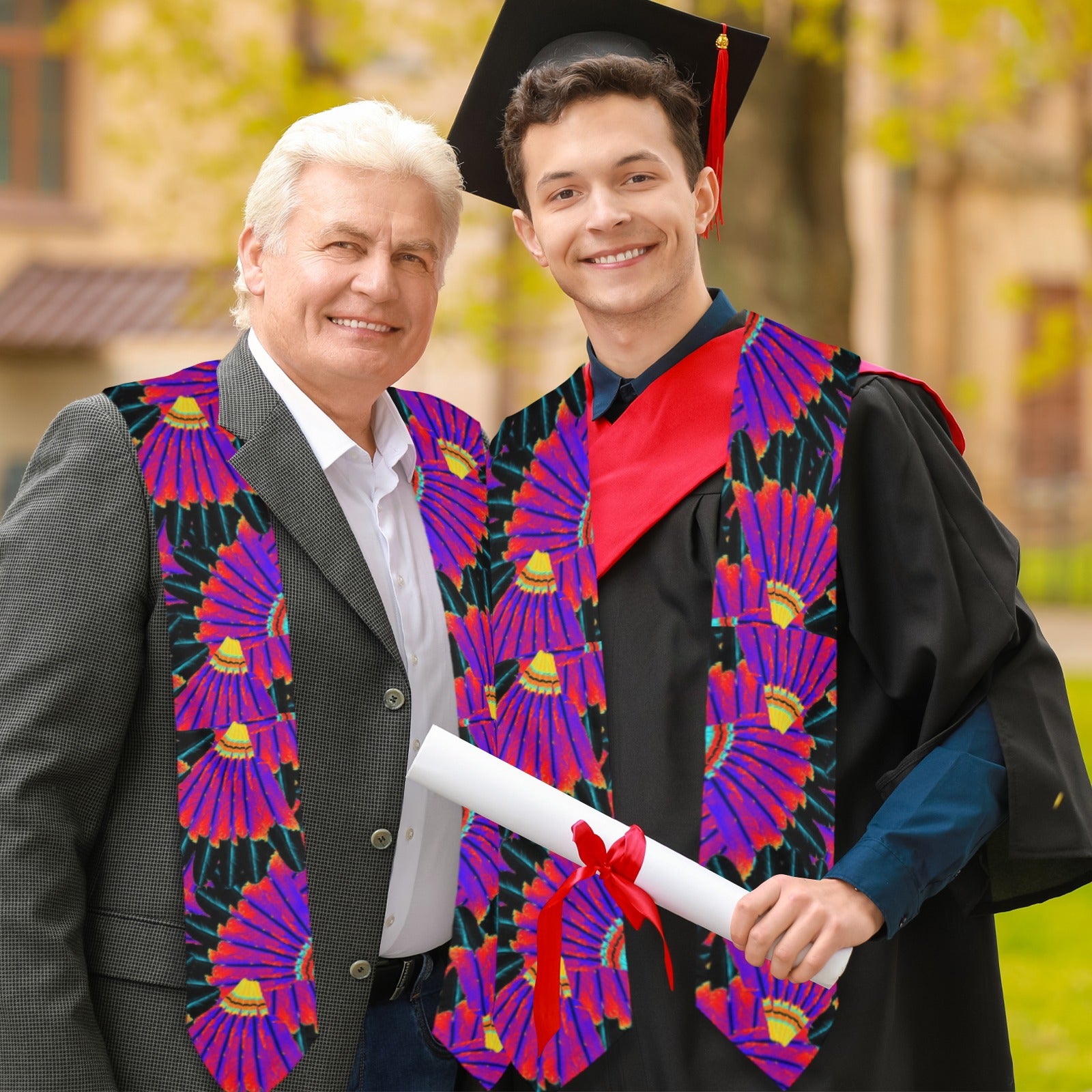 Eagle Feather Remix Graduation Stole