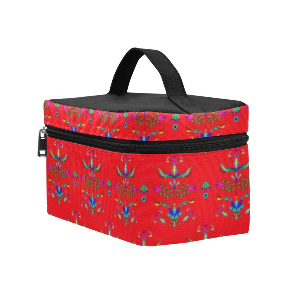 Dakota Damask Red Cosmetic Bag/Large