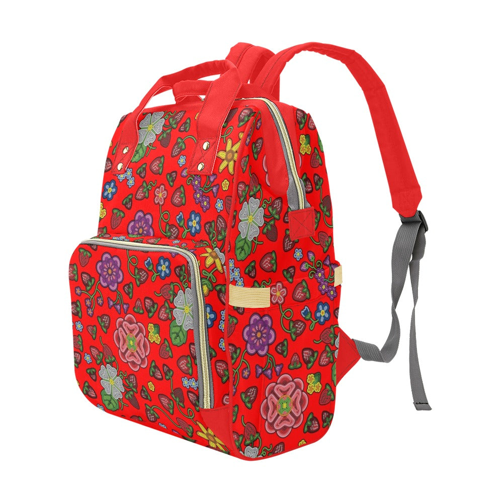 Berry Pop Fire Multi-Function Diaper Backpack/Diaper Bag