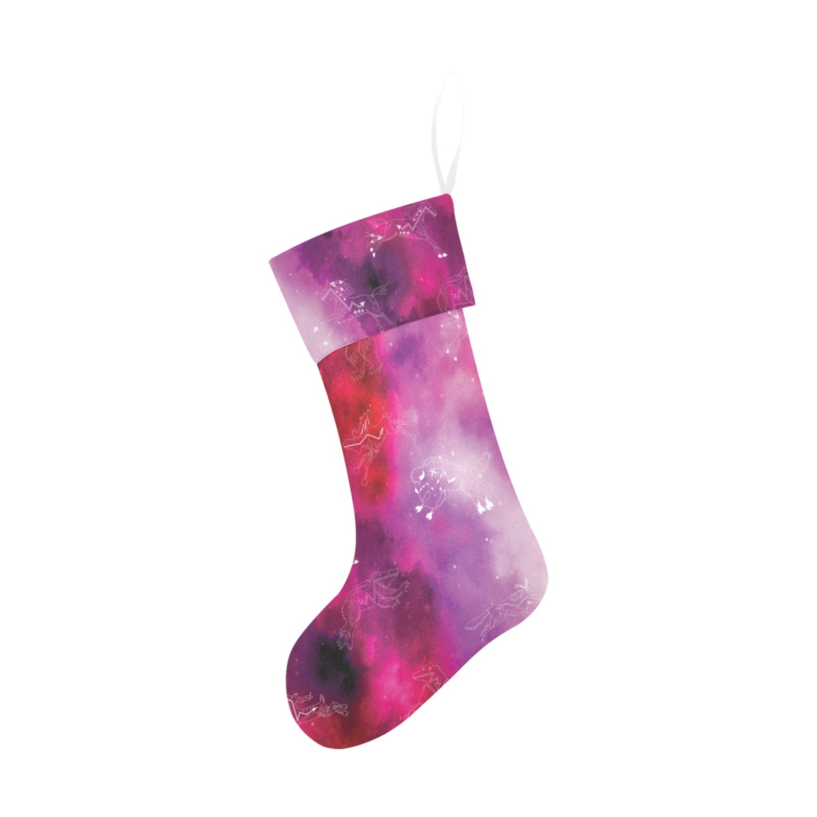 Animal Ancestors 8 Gaseous Clouds Pink and Red Christmas Stocking