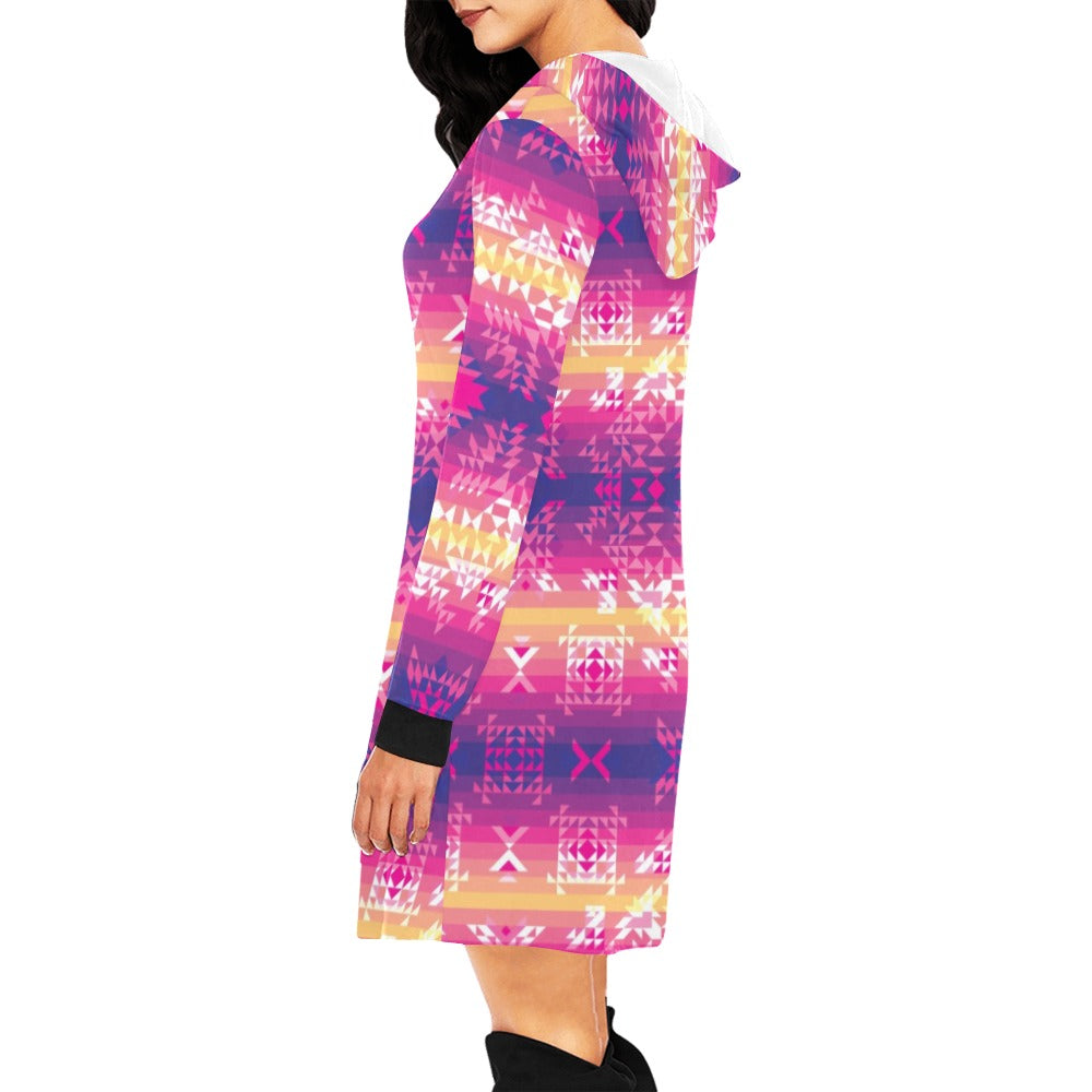 Soleil Overlay Hoodie Dress