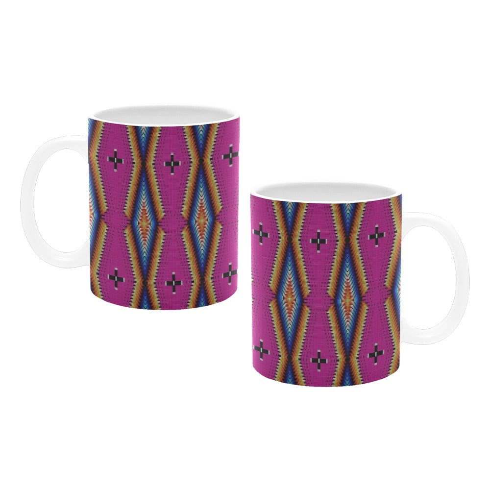 Diamond in the Bluff Pink White Mug(11OZ)