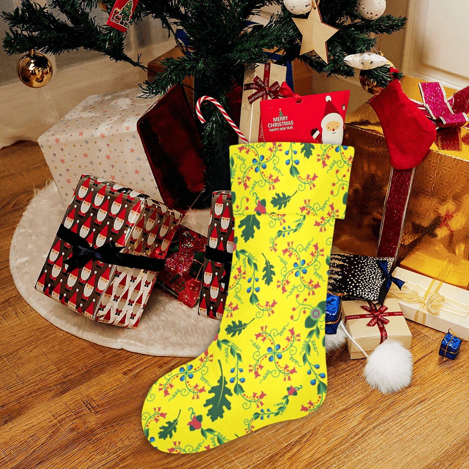 Vine Life Lemon Christmas Stocking