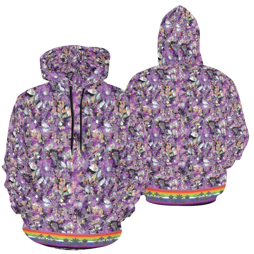 Culture in Nature Purple Hoodie for Men (USA Size)