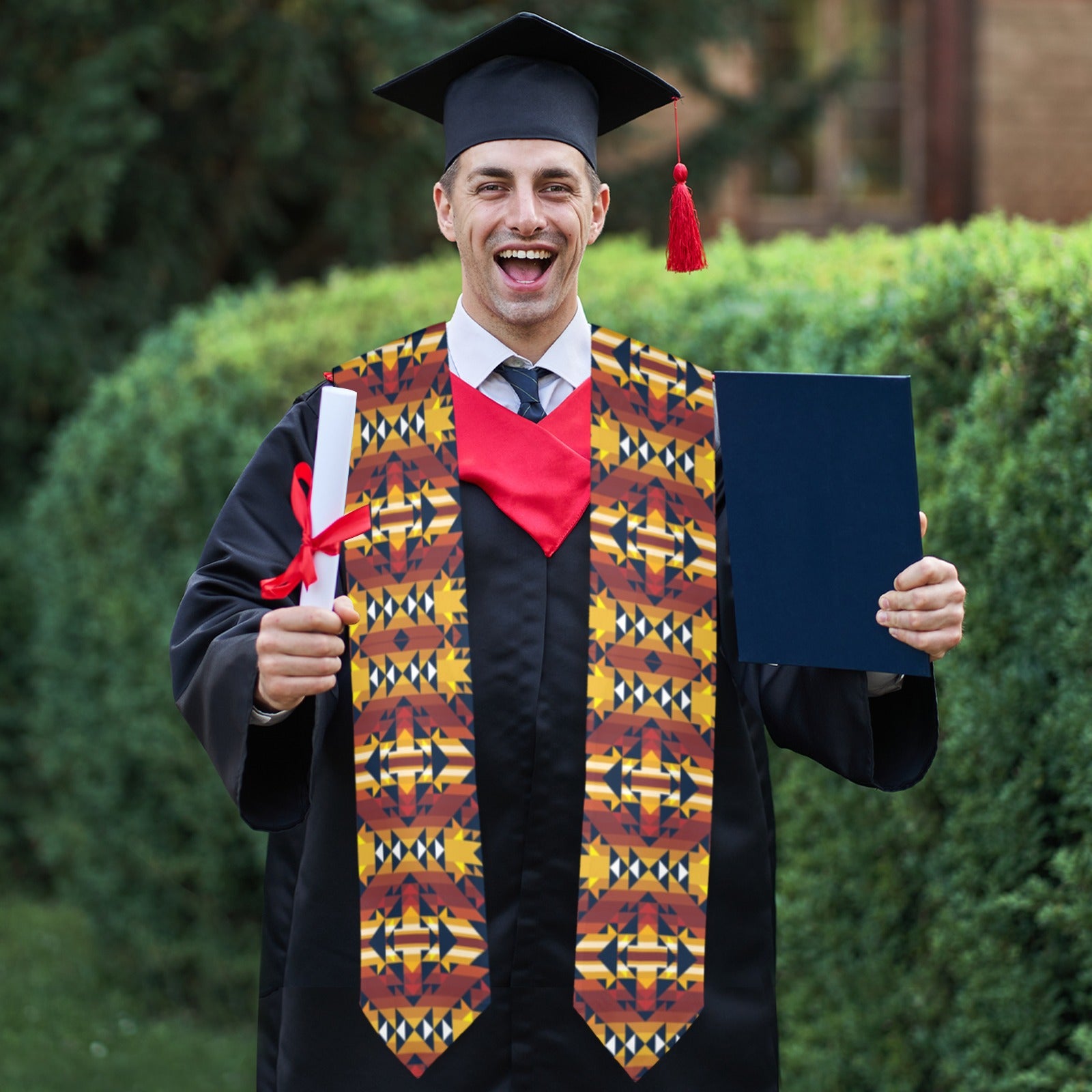 Golden Clouds Graduation Stole