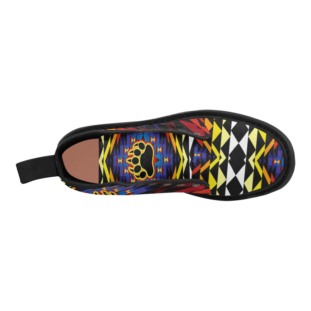 Sunset Bearpaw Blanket Boots for Women (Black)