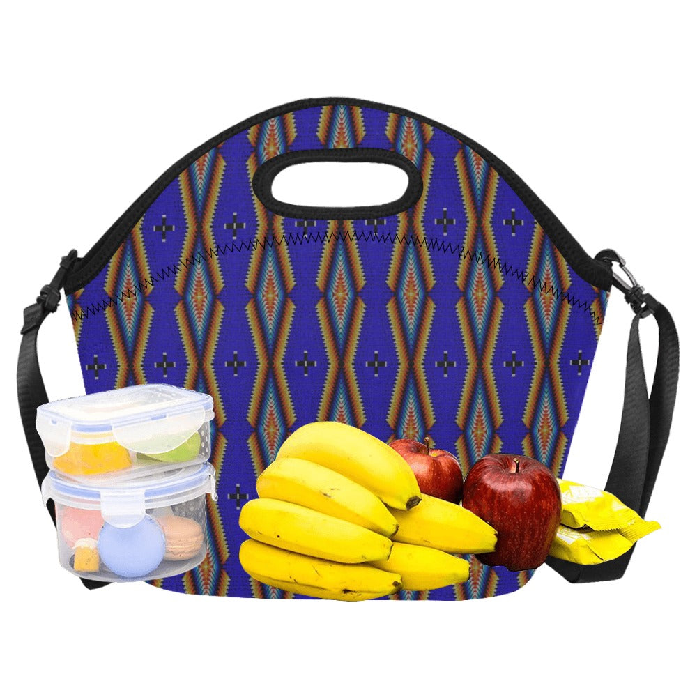 Diamond in the Bluff Blue Neoprene Lunch Bag/Large