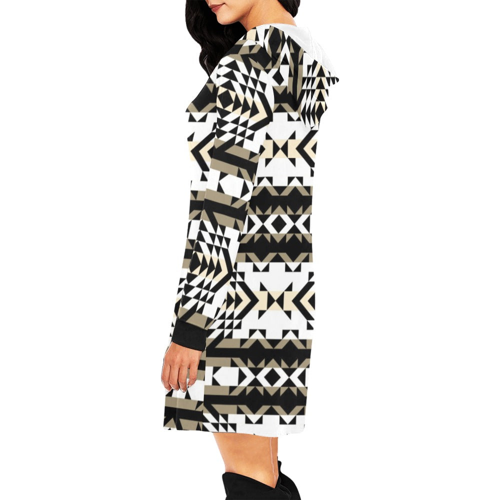 Black Rose Winter Canyon Hoodie Dress