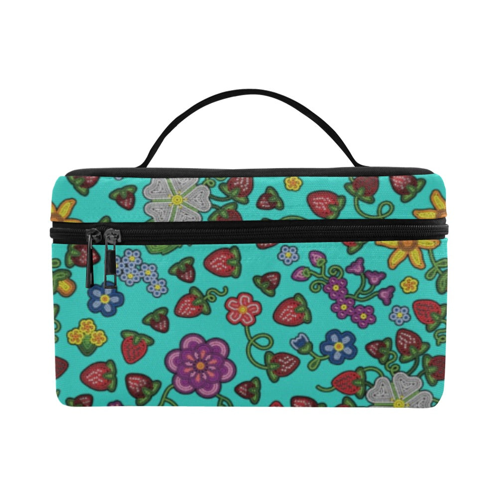 Berry Pop Turquoise Cosmetic Bag/Large