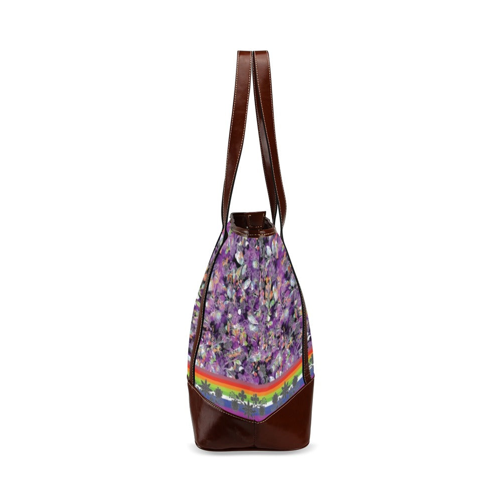 Culture in Nature Purple Tote Handbag