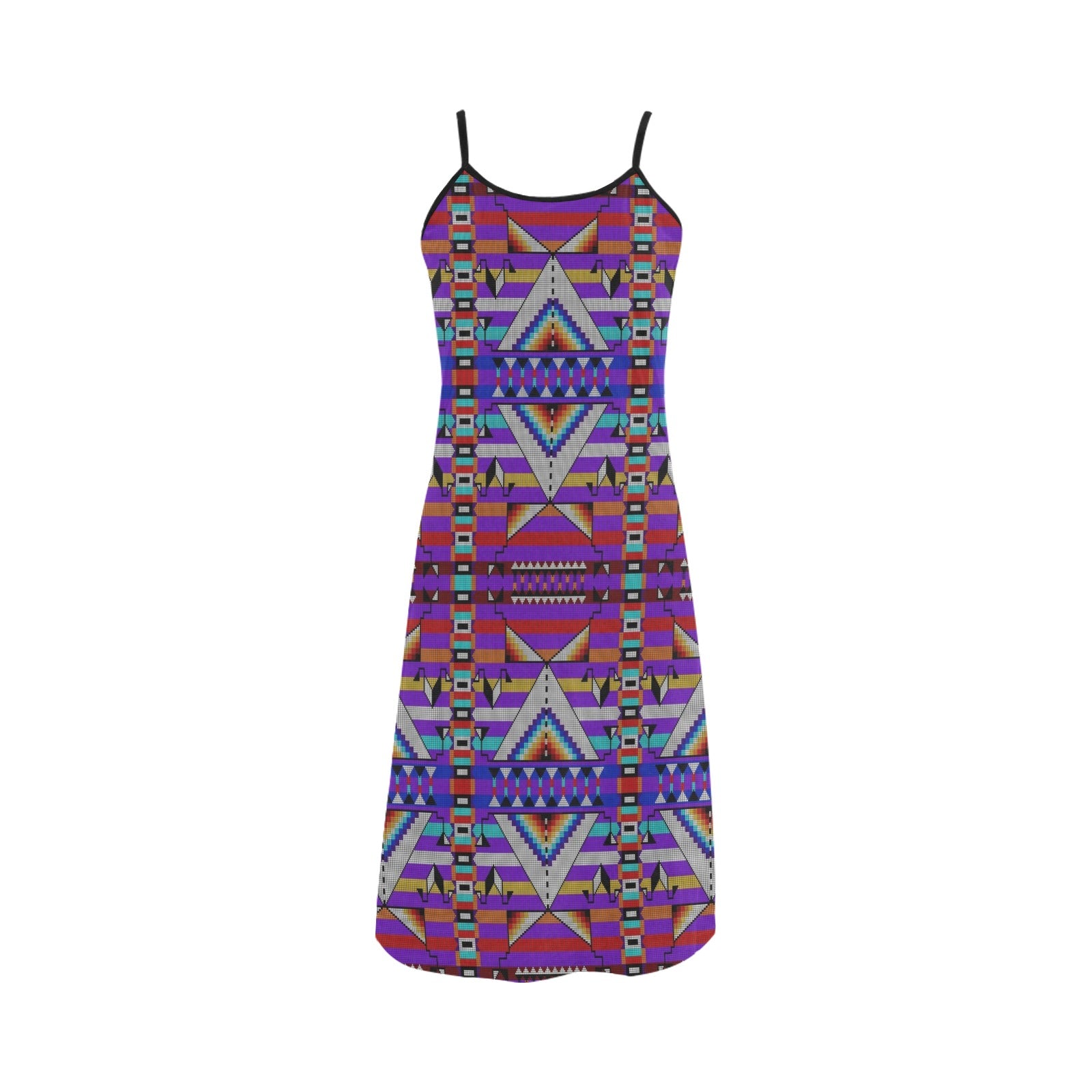 Medicine Blessing Purple Alcestis Slip Dress (Model D05)