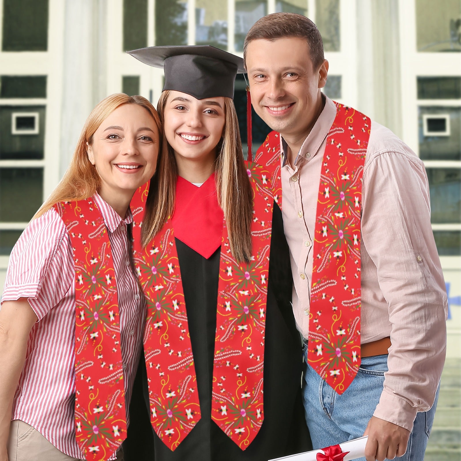 Willow Bee Cardinal Graduation Stole