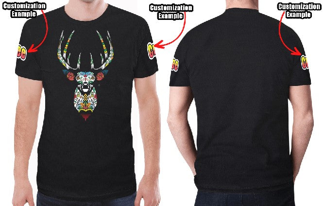 Elk Spirit Guide (Black) T-shirt for Men