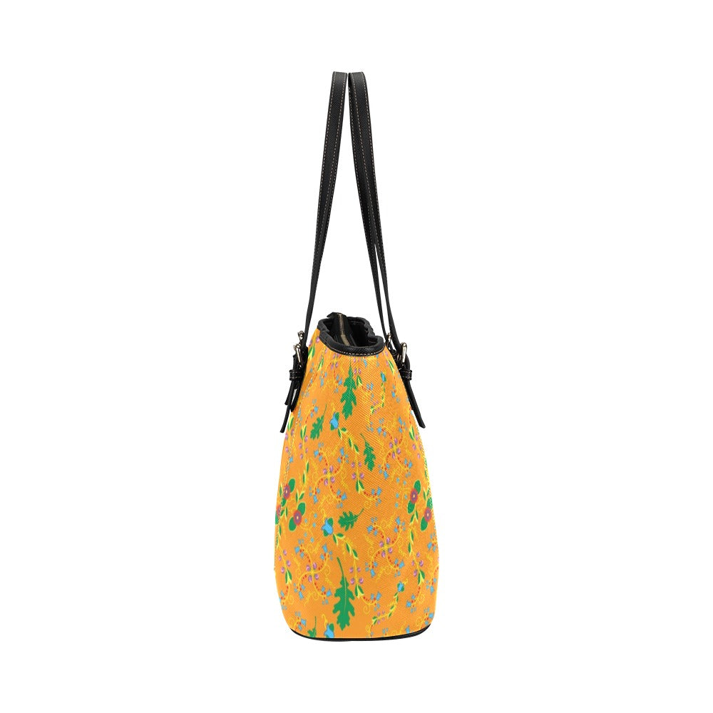 Vine Life Sunshine Leather Tote Bag/Large