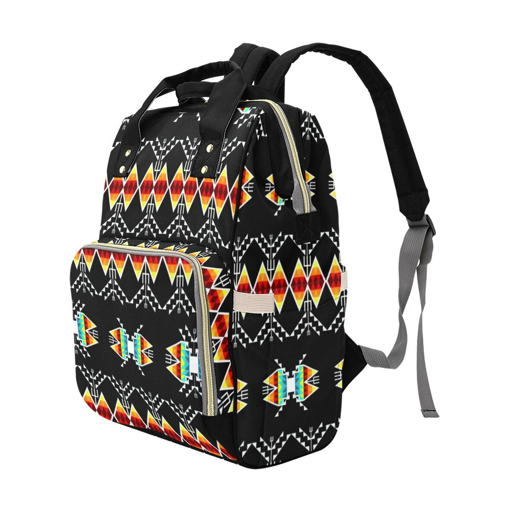 Sacred Trust Black Colour Multi-Function Diaper Backpack/Diaper Bag