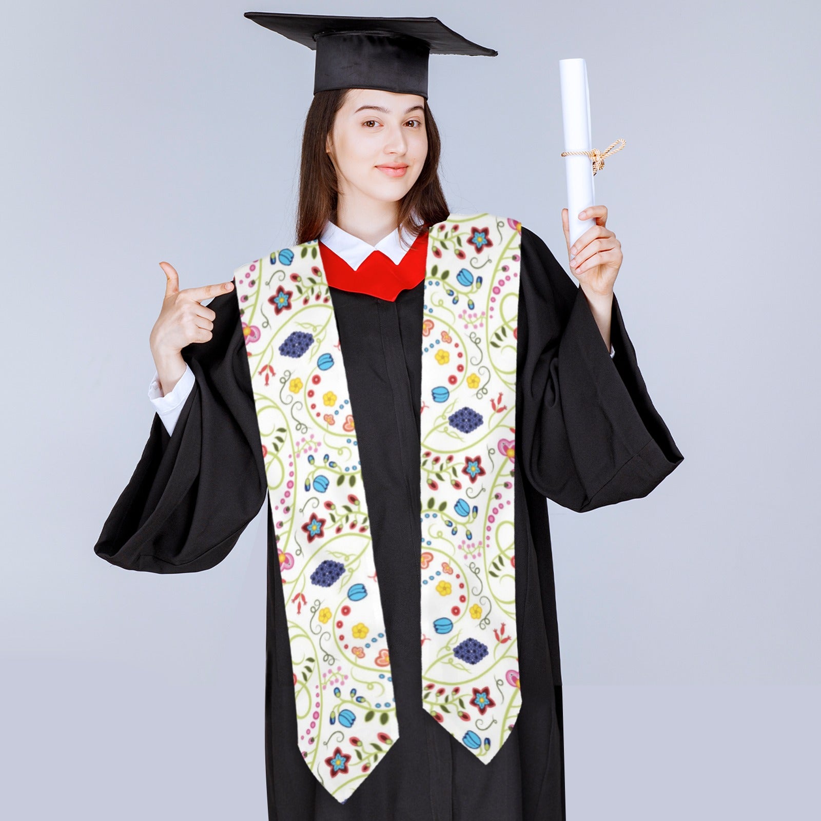 Fresh Fleur Graduation Stole