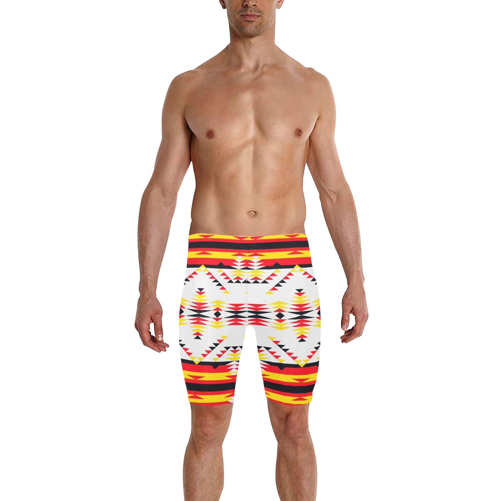 Visions of Peace Directions Men's Knee Length Swimming Trunks
