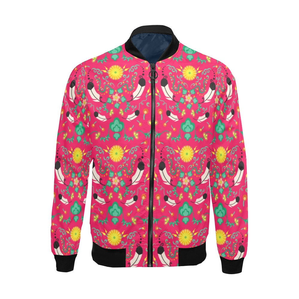 New Growth Pink Bomber Jacket for Men