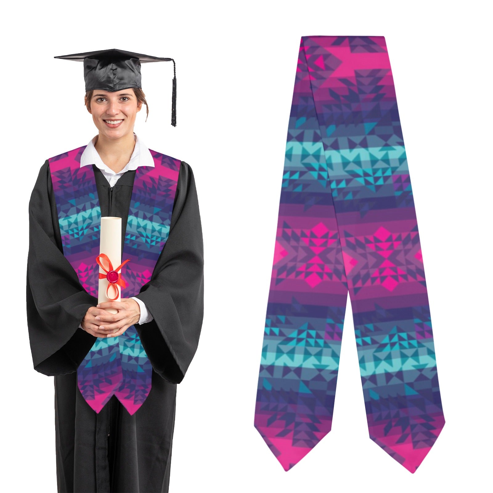 Dimensional Brightburn Graduation Stole