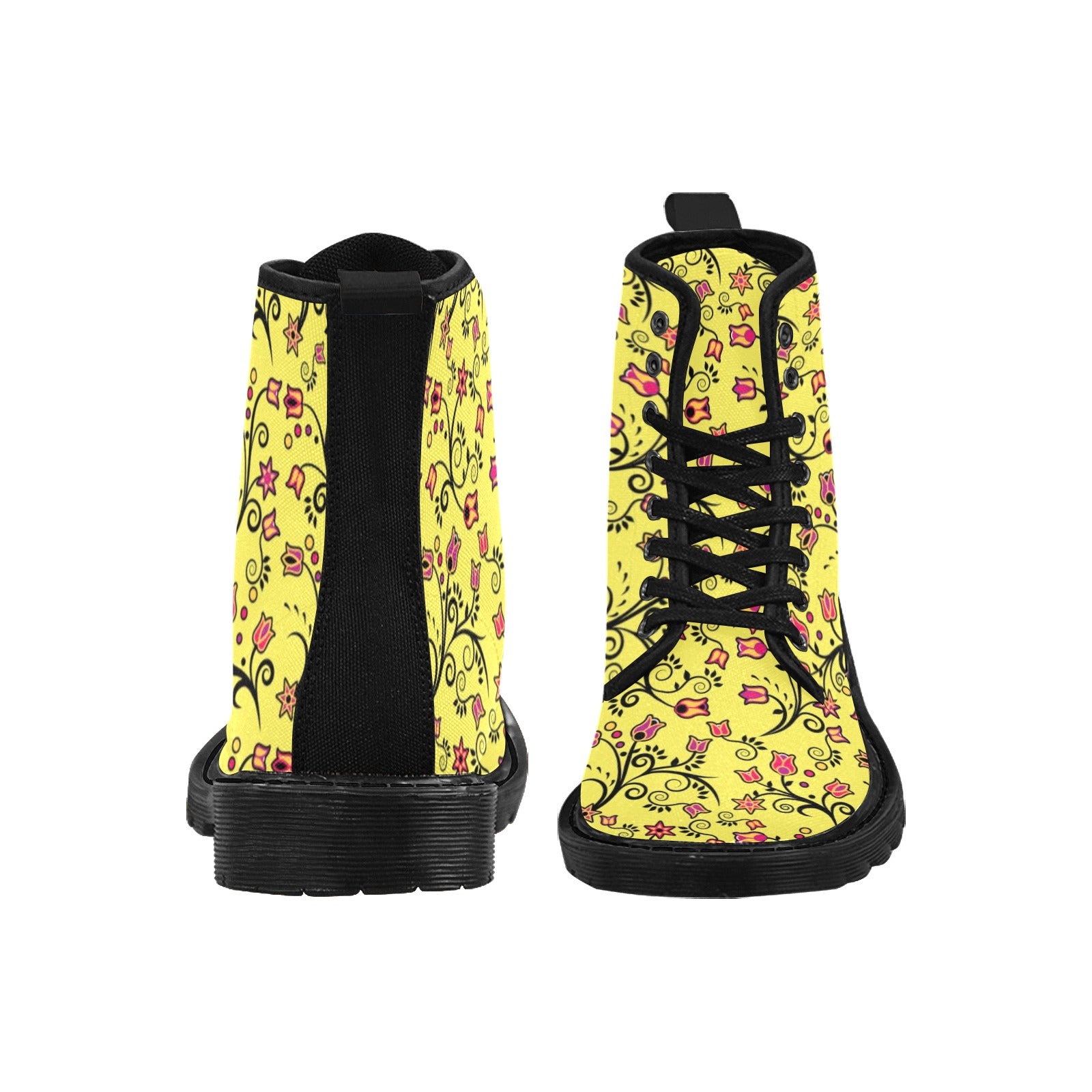 Key Lime Star Boots for Women (Black)