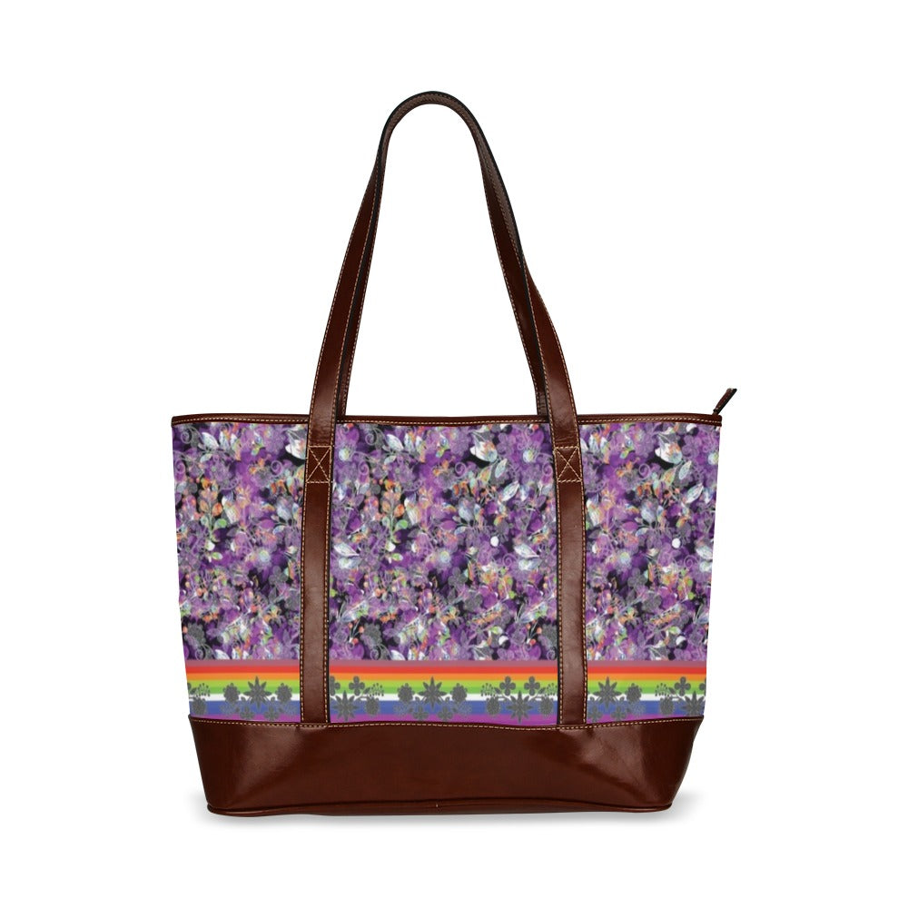 Culture in Nature Purple Tote Handbag