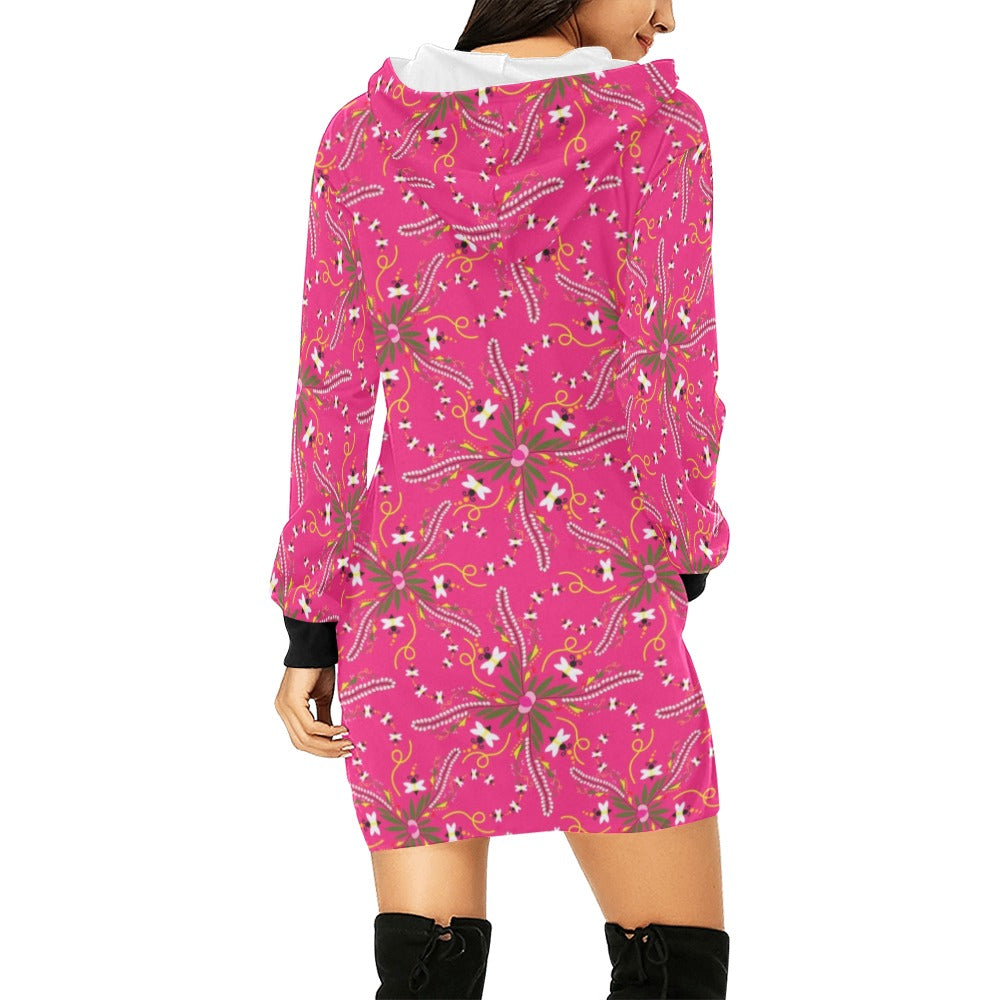 Willow Bee Bubblegum Hoodie Dress