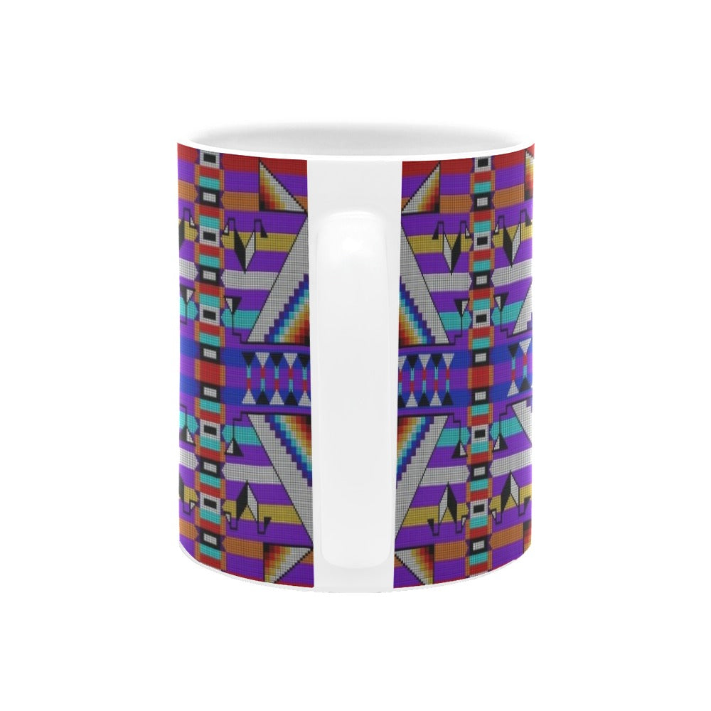 Medicine Blessing Purple White Mug(11OZ)