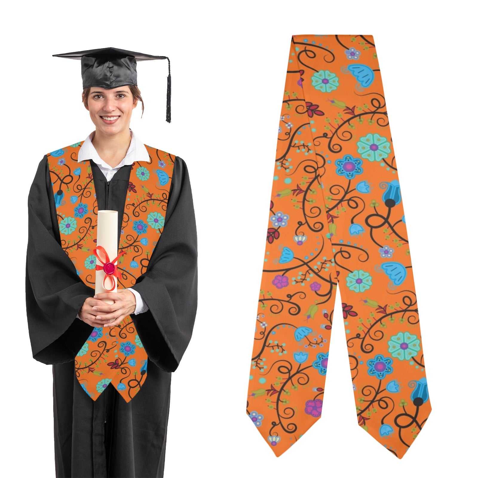 Nipin Blossom Carrot Graduation Stole