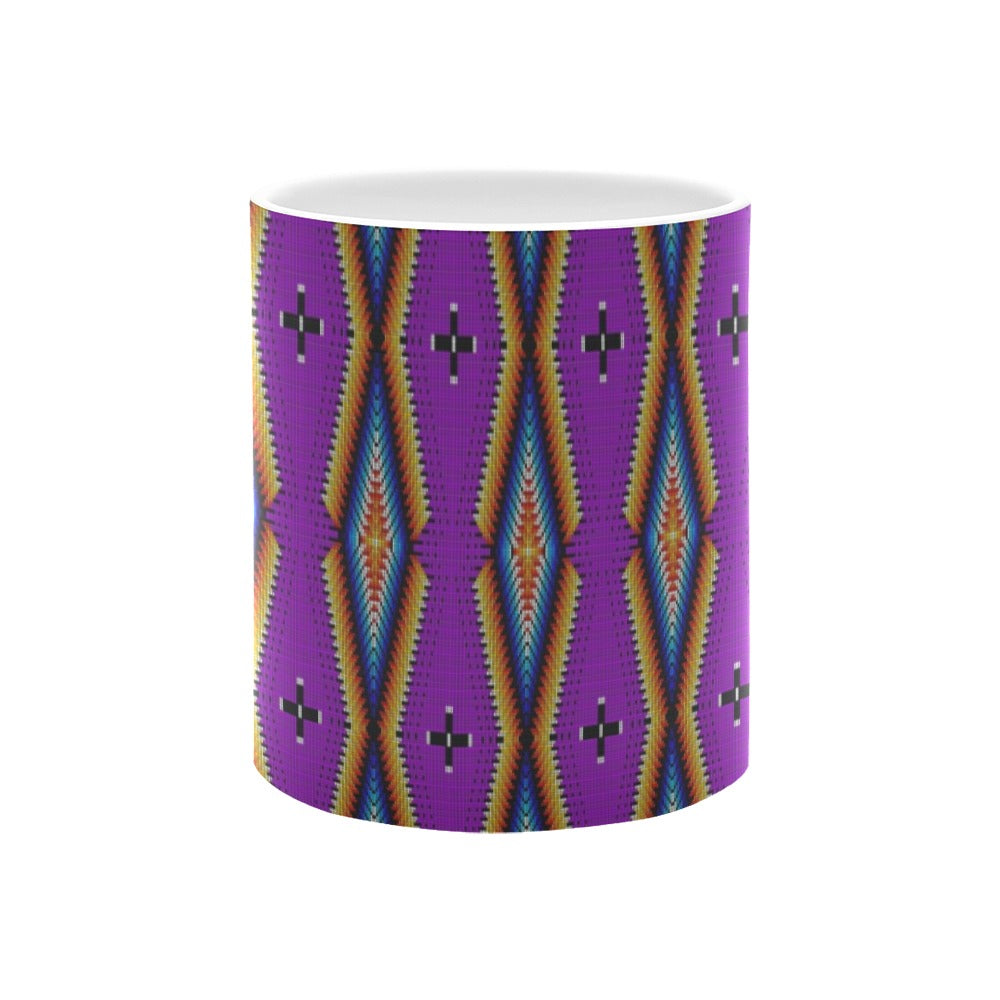 Diamond in the Bluff Purple White Mug(11OZ)