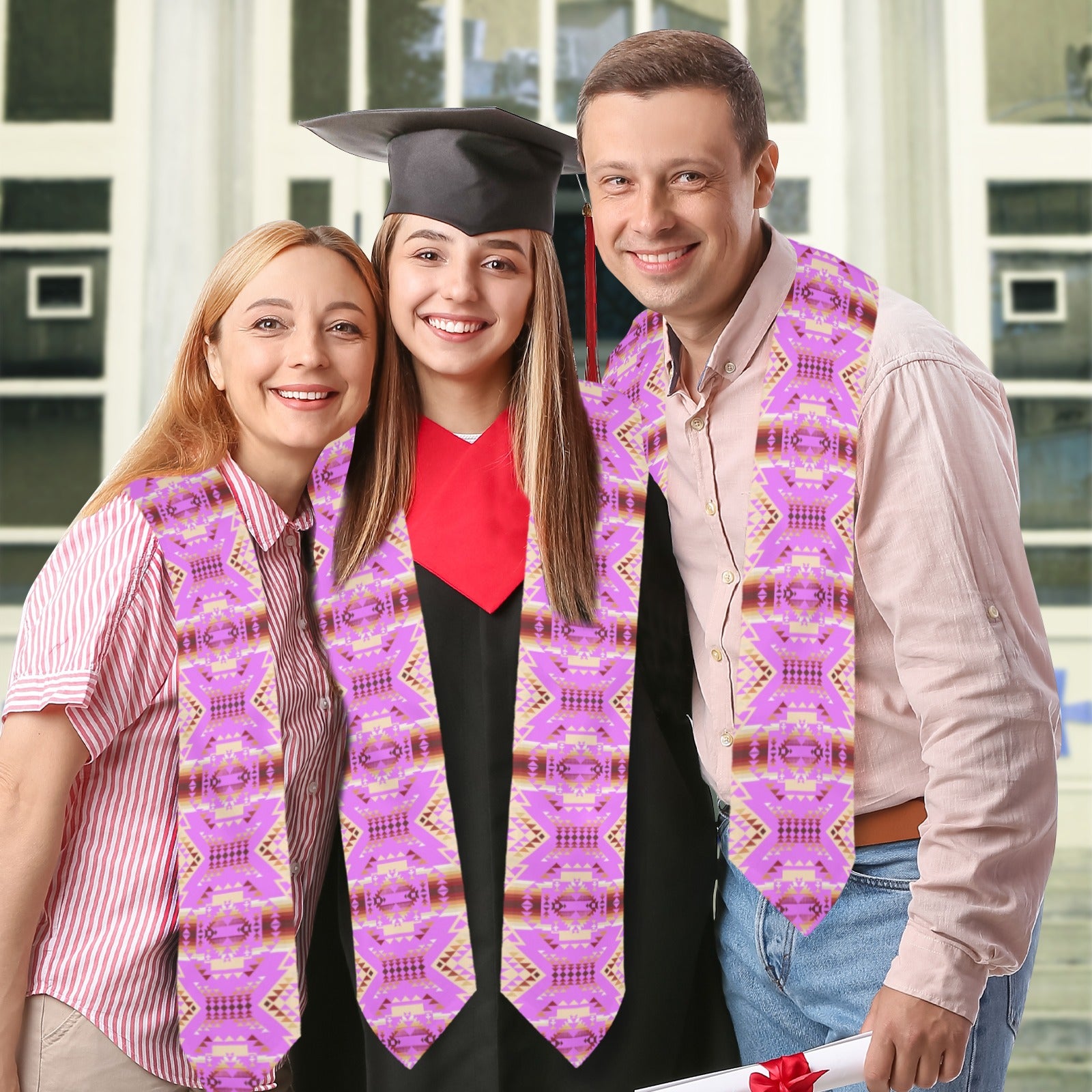 Gathering Earth Lilac Graduation Stole