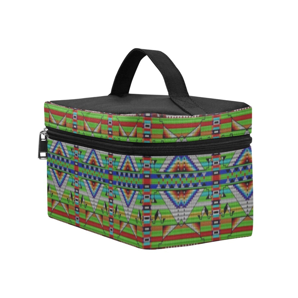 Medicine Blessing Lime Green Cosmetic Bag/Large