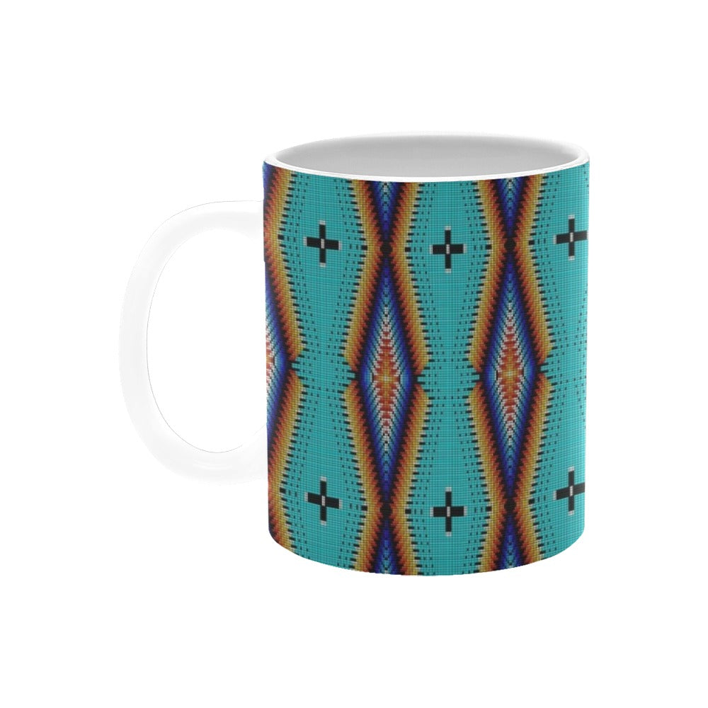 Diamond in the Bluff Turquoise White Mug(11OZ)