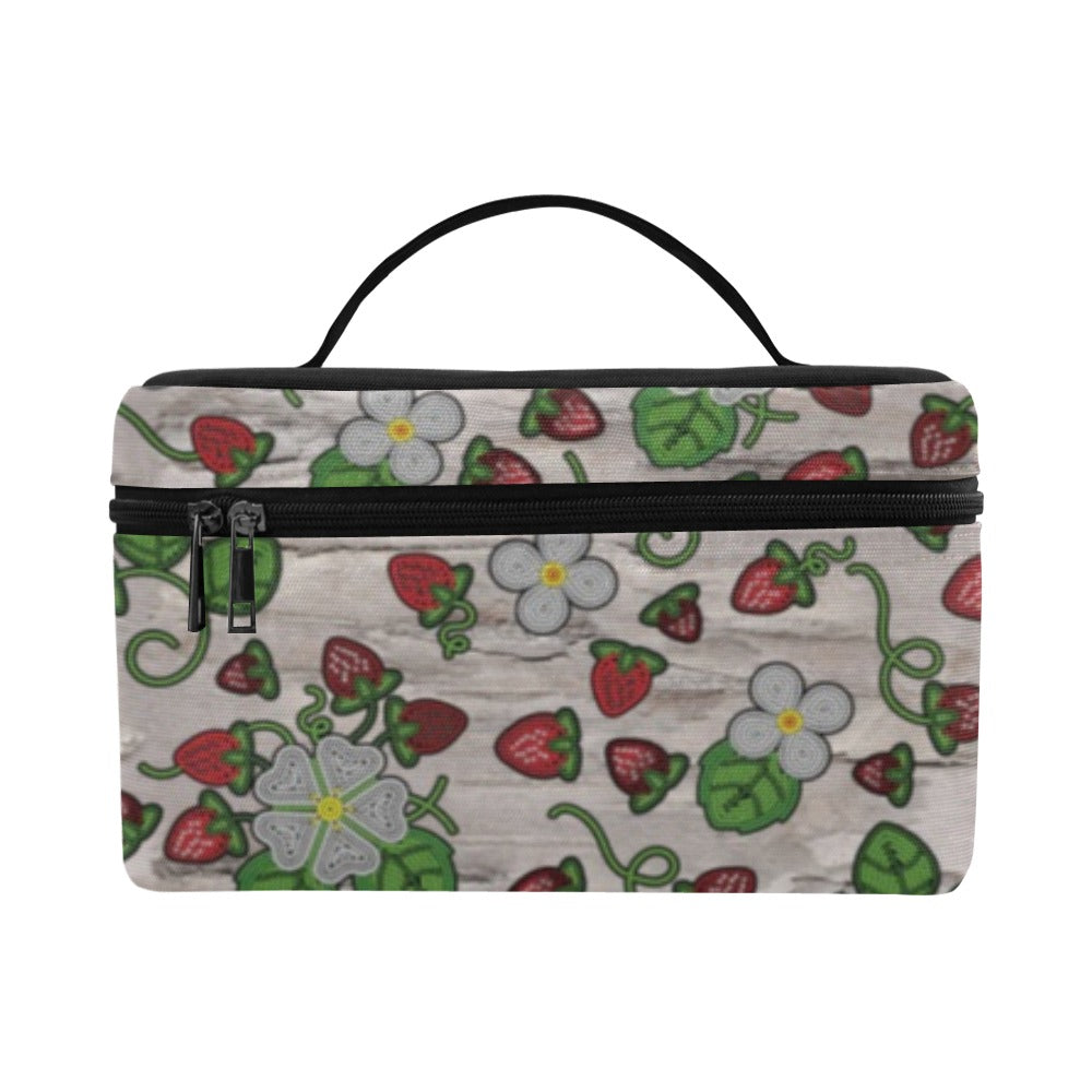 Strawberry Dreams Bright Birch Cosmetic Bag/Large