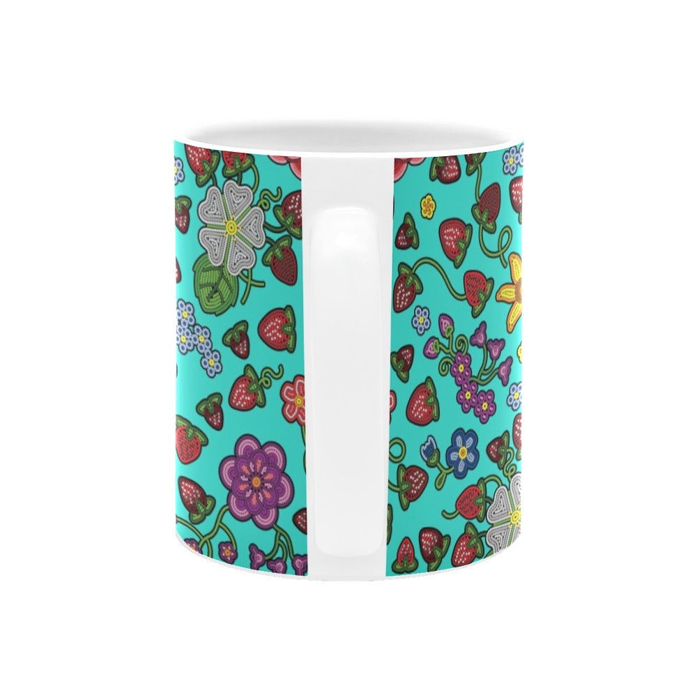 Berry Pop Turquoise White Mug(11OZ)