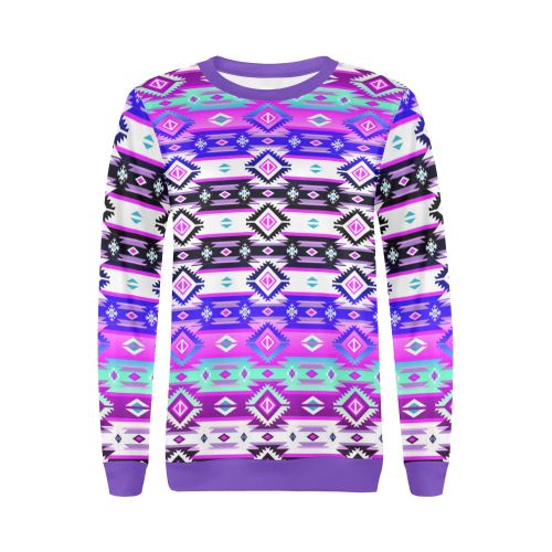 Adobe Dance All Over Print Crewneck Sweatshirt for Women (Model H18) Crewneck Sweatshirt for Women (H18) e-joyer 