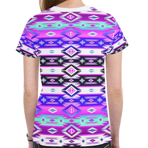 Adobe Dance New All Over Print T-shirt for Women (Model T45) New All Over Print T-shirt for Women (T45) e-joyer 