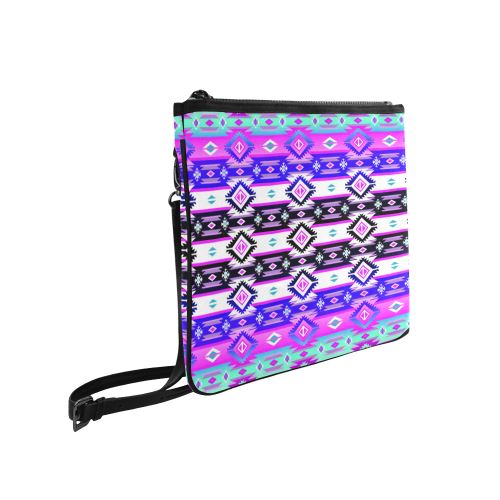 Adobe Dance Slim Clutch Bag (Model 1668) Slim Clutch Bags (1668) e-joyer 